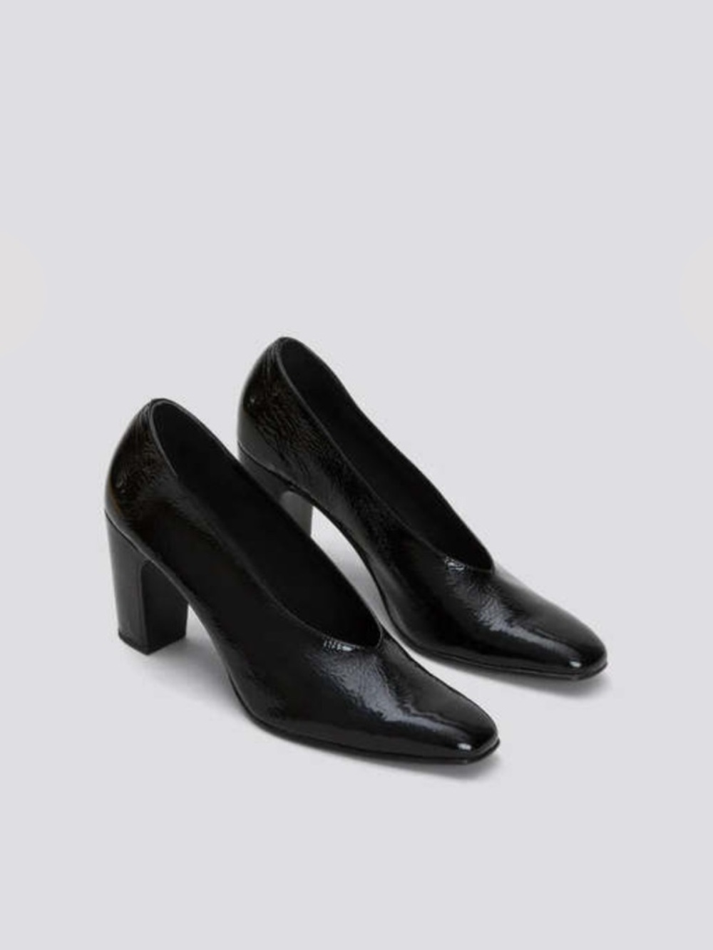 RACHEL COMEY chloris pump heels black  almond toe high vamp size 8.5